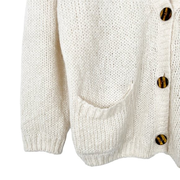 Vintage Mohair Wool Made in the USA American Apparel Oversized Cardigan Sweater - Picture 6 of 10